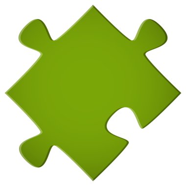 Yeşil bulmaca parçası