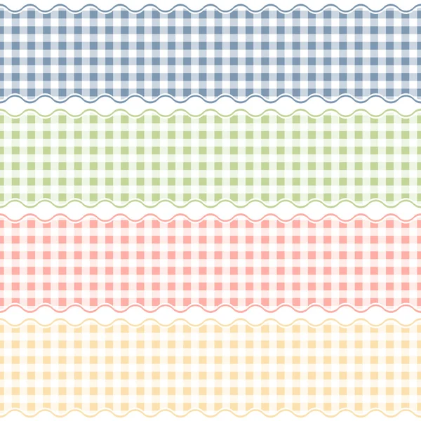 Seamless checkered banners — Stock Vector