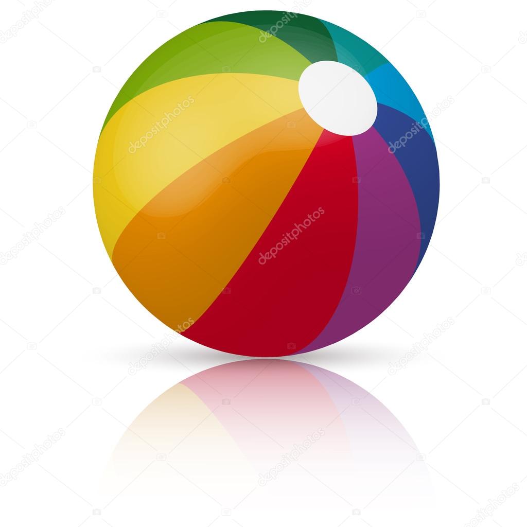 colored beach ball