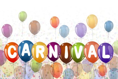 karnaval için renkli balonlar