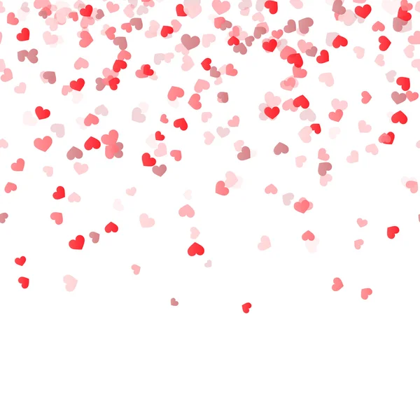 Seamless confetti hearts background — Stock Vector