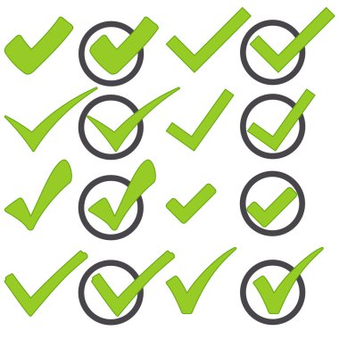 collection check marks clipart
