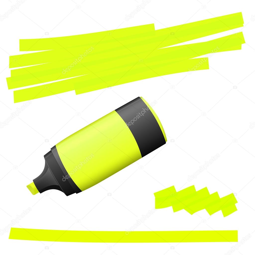 highlighter with markings