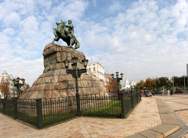 Пам'ятник Богдану Хмельницькому в Києві, Україна — стокове фото
