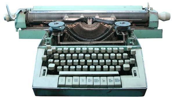 孤立した古いヴィンテージ タイプライター — ストック写真
