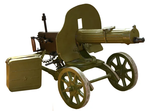 Vereinzelte Oldtimer-Maschinengewehre Stockfoto