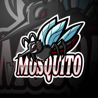 Sivrisinek esport logosu maskotu tasarımı