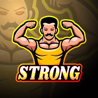 Kas esport logosu maskotu tasarımı