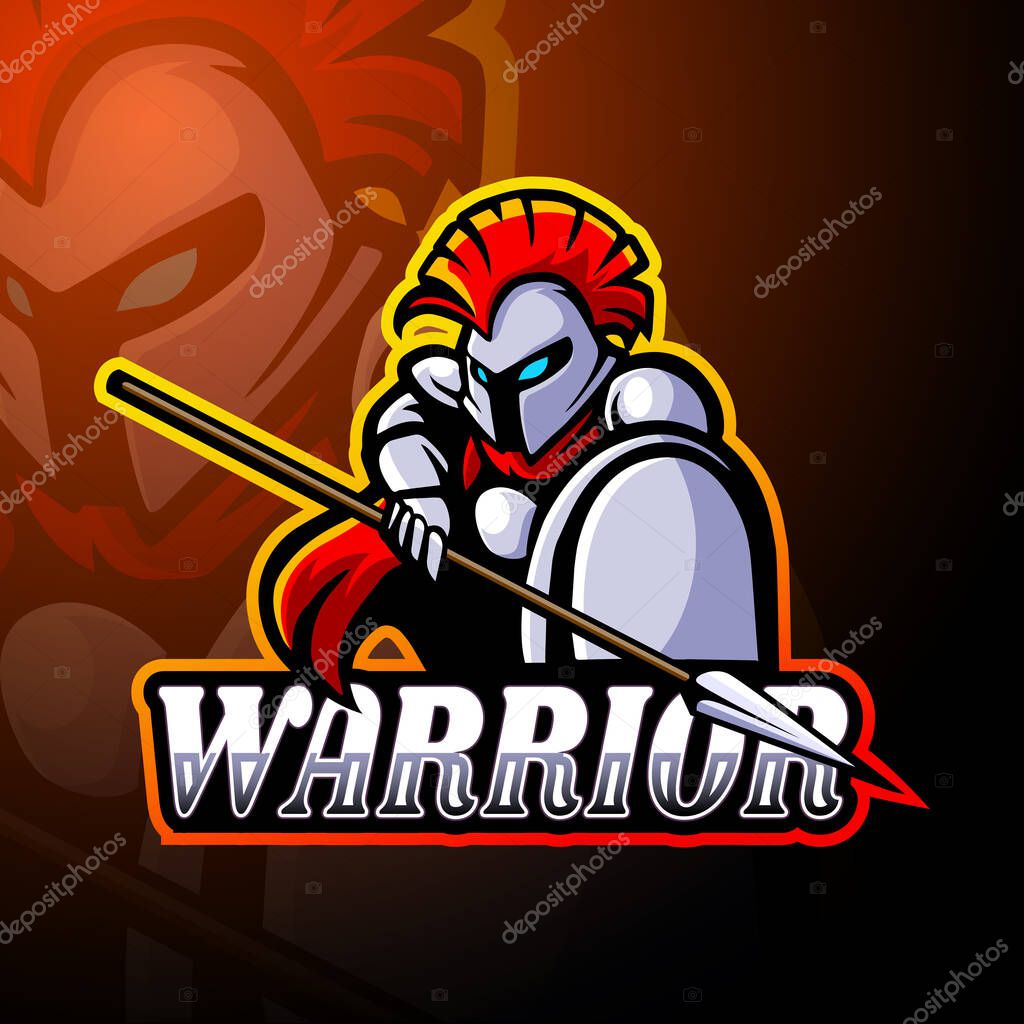 Knight esport logo mascot design
