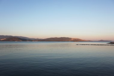 Ege Denizi üzerinden deniz manzara