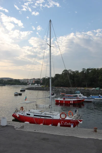 Захід сонця над морем — стокове фото