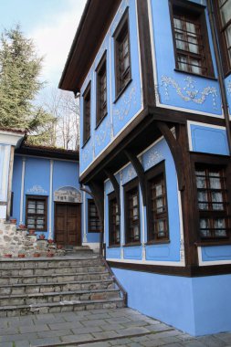 Bulgaristan 'ın güzel eski Plovdiv kasabası, genel görünüm