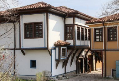 Bulgaristan 'ın güzel eski Plovdiv kasabası, genel görünüm