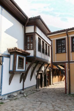 Bulgaristan 'ın güzel eski Plovdiv kasabası, genel görünüm