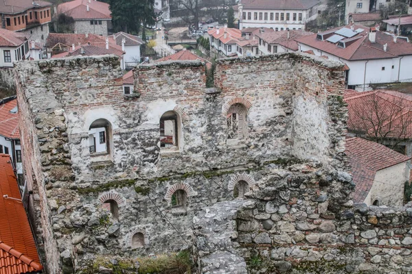 Ruinerna Den Medeltida Bysantinska Fästningen Staden Melnik Bulgarien — Stockfoto