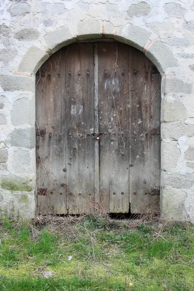 Gamla trädörr — Stockfoto