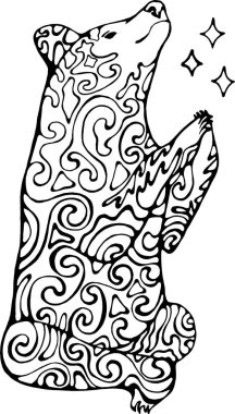 Dua pozu vermenin bir tasviri. Namaste.