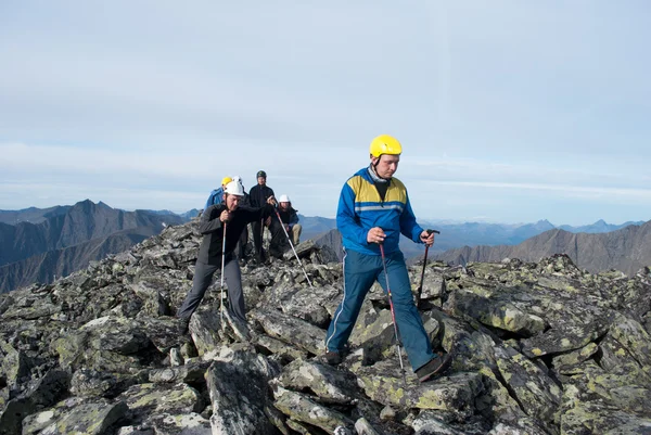 Grupo de excursionistas — Foto de Stock