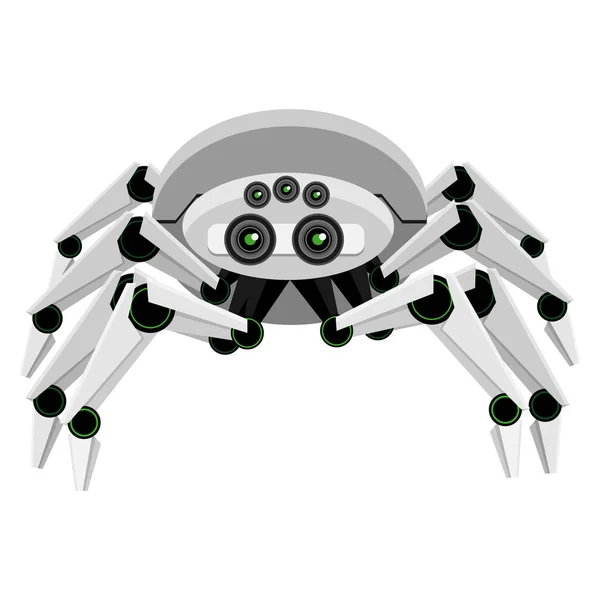 Robot Araignée Araignée Vectorielle Jouet Dans Style Robot Android Sur — Image vectorielle