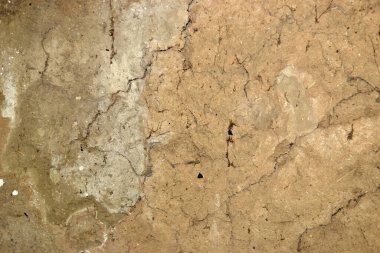 Arka plan eski çatlak kahverengi bir duvar..