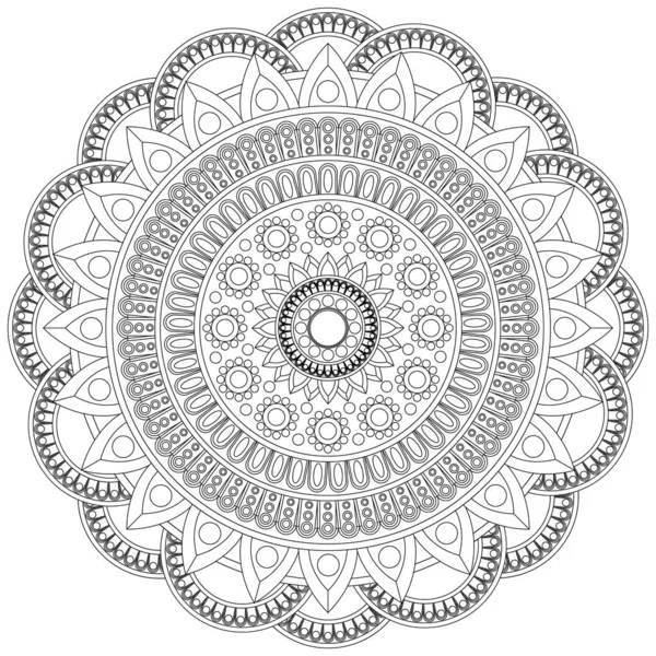 Mandala Een Vector Van Vele Elementen Patronen — Stockvector