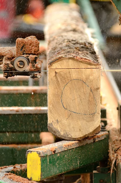 Bärbar sågverk — Stockfoto