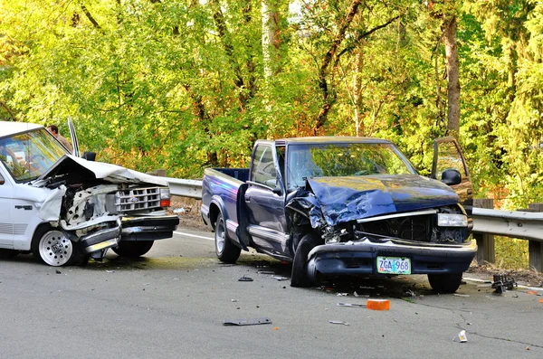 İki kamyon kazası — Stok fotoğraf
