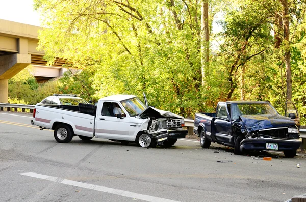 Two Truck Wreck — Stock Photo, Image