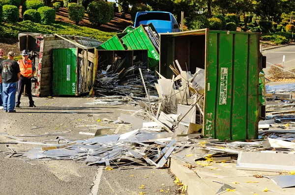 Vrachtwagenongeluk — Stockfoto