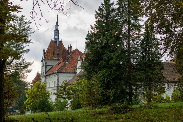 Antigo Palácio Schoenborn Castelo Beregvar Outono Schonborn Chynadiyevo Perto Mukacheve — Fotografia de Stock