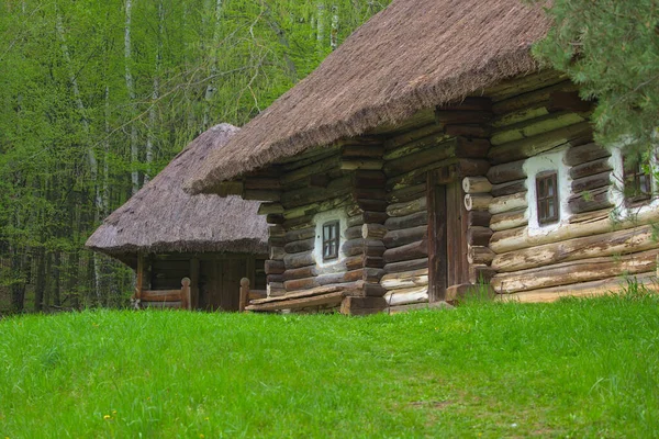 Kiev Pirogovo Ucrânia Maio 2021 Casa Antiga Ucraniana Tradicional Com — Fotografia de Stock