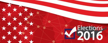 Seçimleri 2016 afiş vektör çizim
