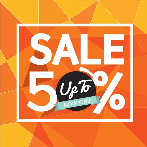 Sale Uo To 50 Percent Banner Vector Illustration. — Stock Vector