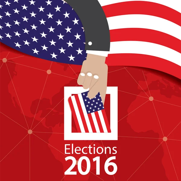 USA Concetto elettorale Illustrazione vettoriale . — Vettoriale Stock