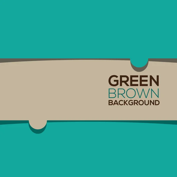 Zelená hnědá grafické pozadí vektorové ilustrace. — Stockový vektor
