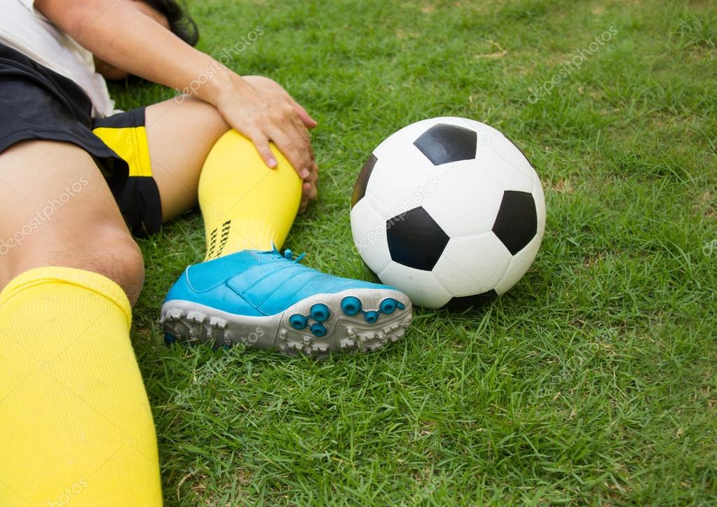 Close Up Of Injured Football Player On Field Stock Photo By C Happymay Close Up Of Injured Football Player On Field Stock Photo By C Happymay