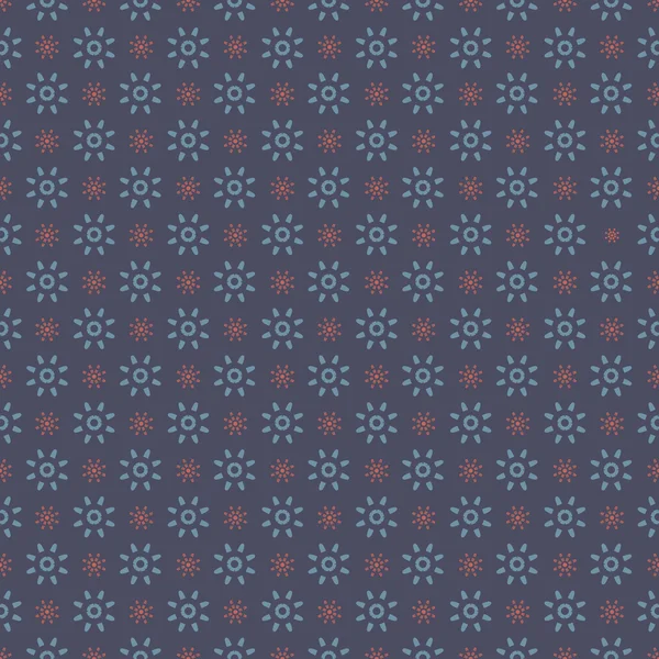 Blauwe grafische naadloze patroon op blauwe achtergrond vector illustratie. — Stockvector