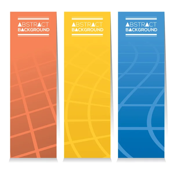 Conjunto de bandera vertical de tres ilustración vectorial gráfico moderno tema . — Vector de stock