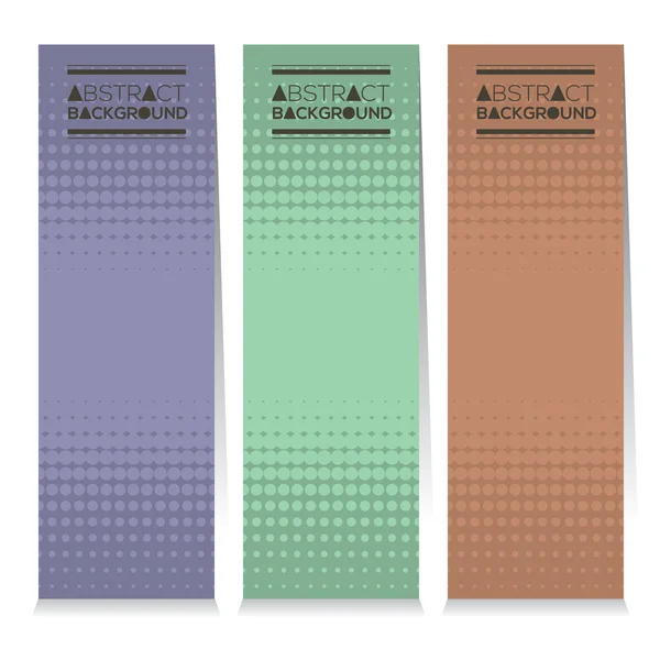 Conjunto de diseño moderno de tres banners verticales abstractos Vector Illustration . — Vector de stock