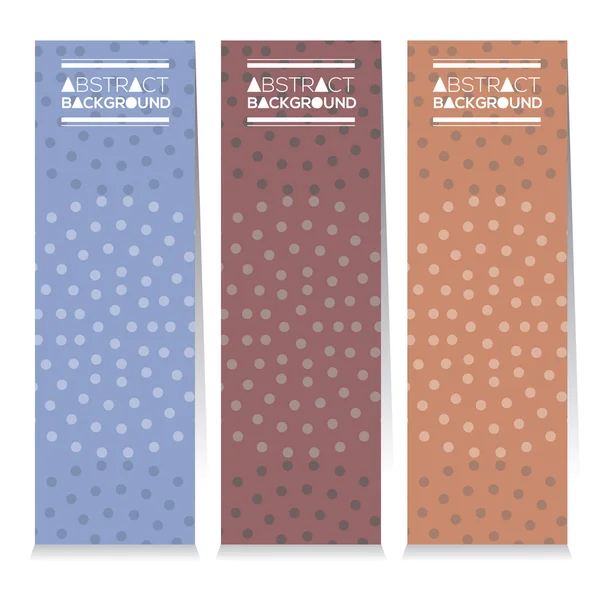 Banner vertical conjunto de tres gráficos Vintage tema Vector ilustración — Archivo Imágenes Vectoriales