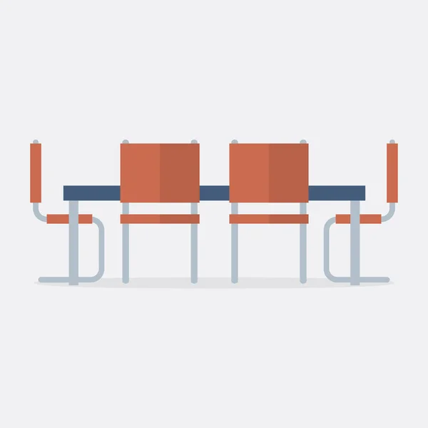 Flat Design Zijaanzicht Opknoping Messen Keuken Vector Illustratie — Stockvector