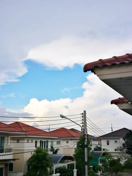 Housing Aatmosphere Asia Clouds Sky — Stock Photo, Image