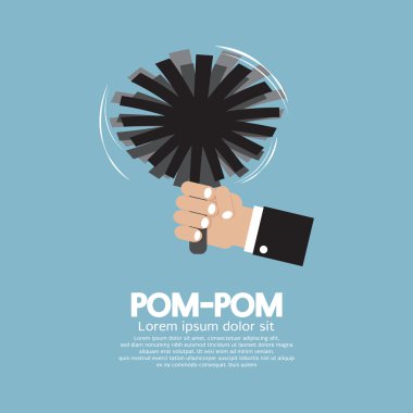 ponpon ponpon kız vektör çizim