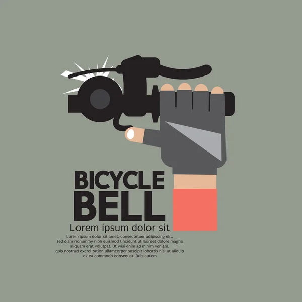 Bicicleta Bell gráfico Vector Ilustración — Vector de stock