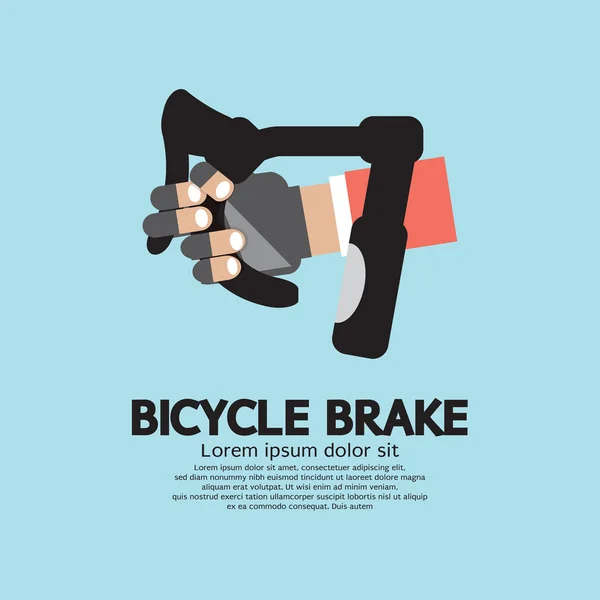 Illustrazione grafica del vettore del freno della bicicletta — Vettoriale Stock