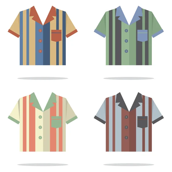 Camisas para homens Vector Ilustração — Vetor de Stock