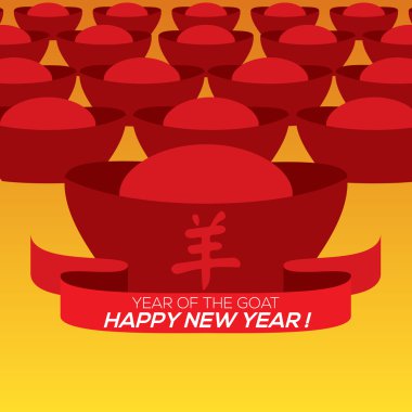 2015 Çin Yeni Yıl Kartı Geleneksel Çin Alfabeleri Yang : 