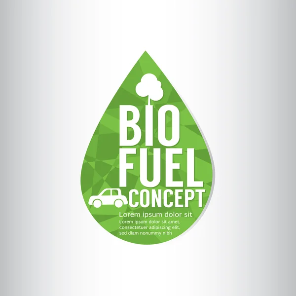 Biokraftstoff grünes Konzept Vektor Illustration — Stockvektor