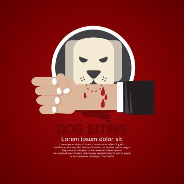 Yandan vektör çizim ısırma köpek