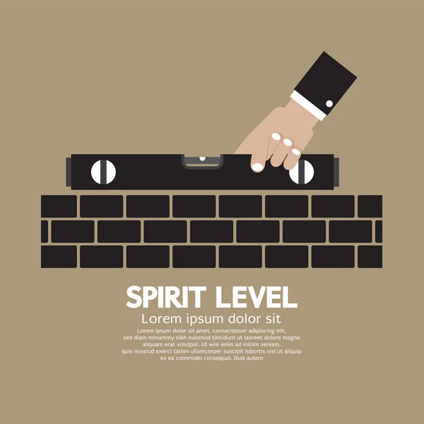 Spirit Level Engineering Measuring Equipment Vector Illustration — Stock Vector